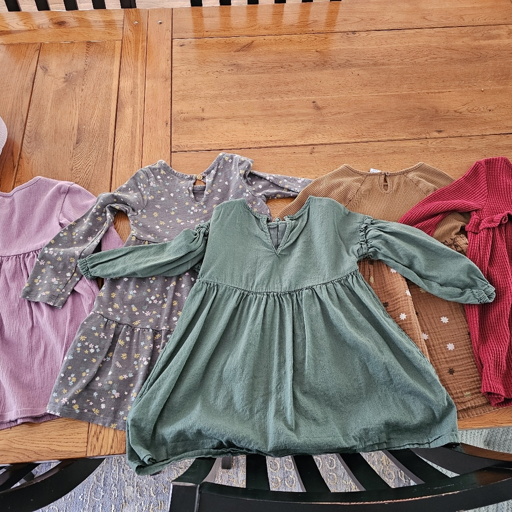 Long sleeve dress bundle 3T &4T